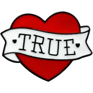 [True] Heart, Enamel Brooch Pin