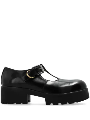 Voyou 55mm leather loafers