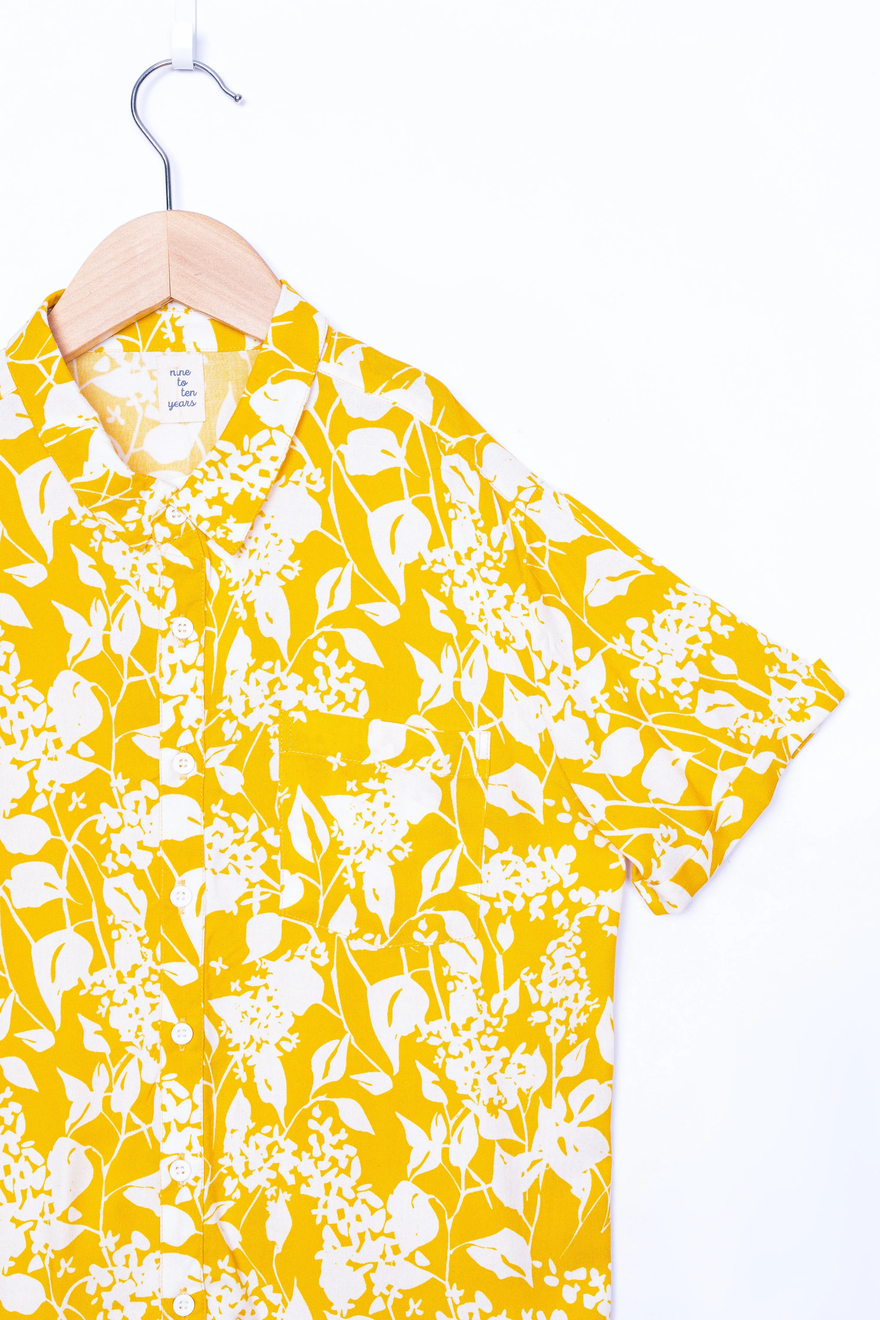 Yellow Floral Shirt